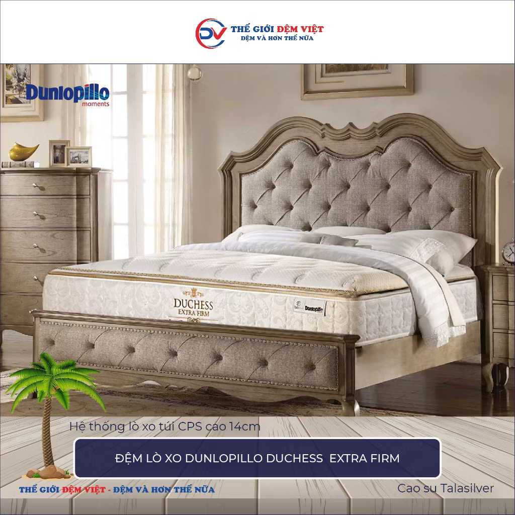 Đệm lò xo Dunlopillo Duchess Extra Firm